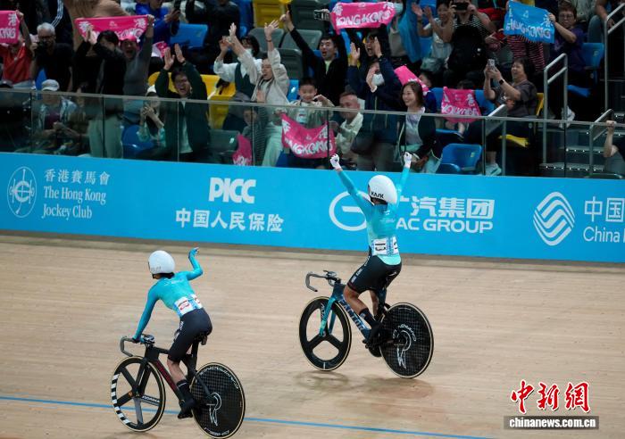 粤港澳全运会香港队在主场斩获场地自行车女子